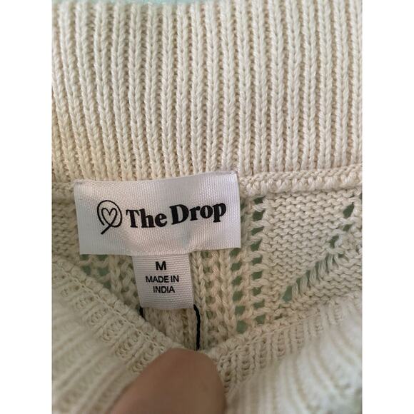 The Drop Beach Knit Shorts Size Medium Beige Cream Ribbed Waist Band - Picture 3 of 3